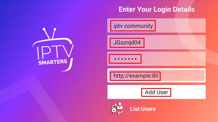 iptv credentials